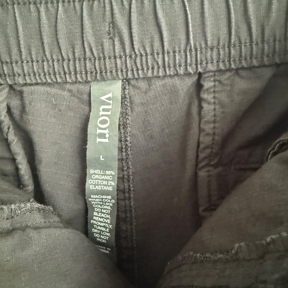 Vuori Ripstop Charcoal Short Mens Large Drawstring Cargo Gorpcore Grey - Picture 3 of 11